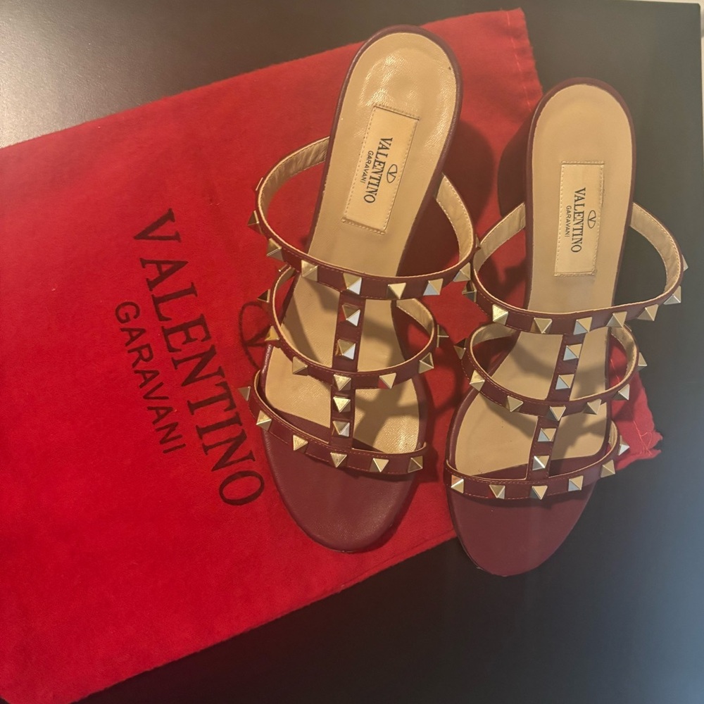 Valentino Garavani Red Studded Heels